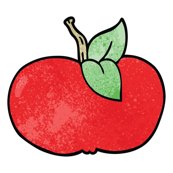 Мультяшне Каракуле Соковите Яблуко — стоковий вектор