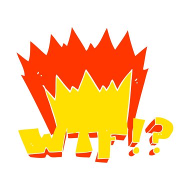 düz renk Wtf simgesinin resmi