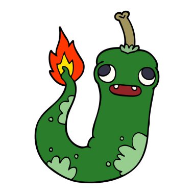 çizgi film doodle sıcak soğuk