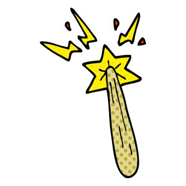 çizgi film doodle sihirli değnek