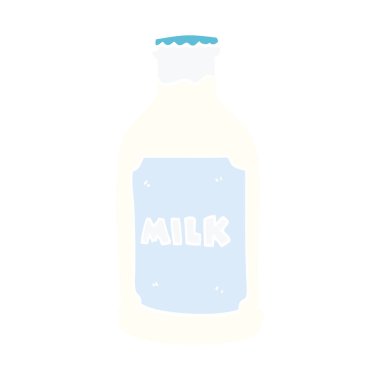 çizgi film doodle süt şişesi