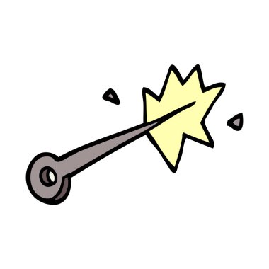 çizgi film doodle dikiş iğnesi