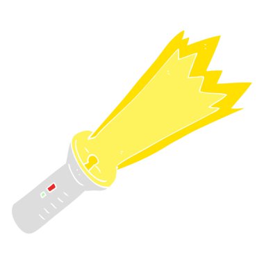 düz renk illüstrasyon meşale