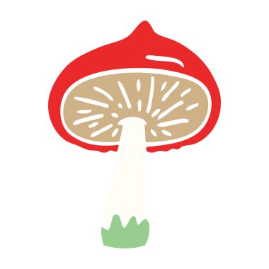 çizgi film doodle mantar illüstrasyon