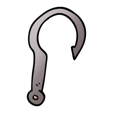 çizgi film doodle olta kancası