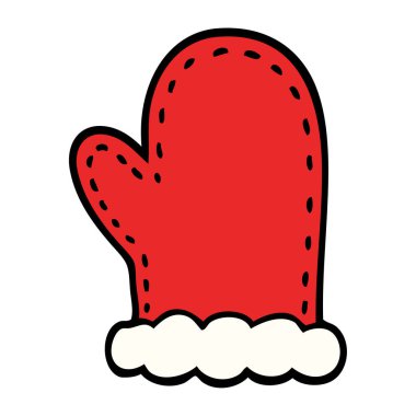 çizgi film doodle fırın eldivenleri