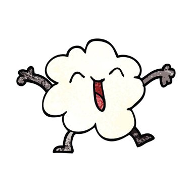 çizgi film doodle ifade hava bulut