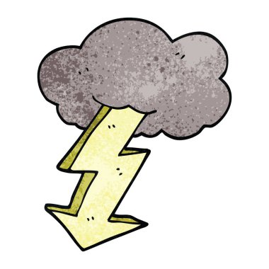 çizgi film doodle şimşek