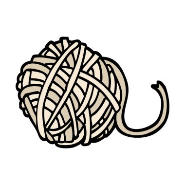 el çizilmiş doodle tarzı çizgi film topu String