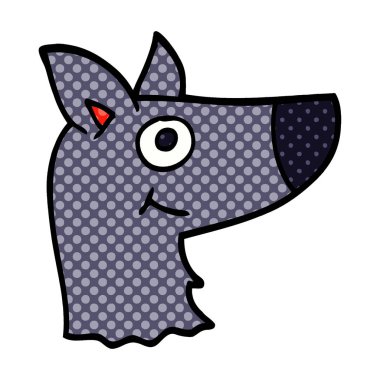 karikatür doodle mutlu köpek