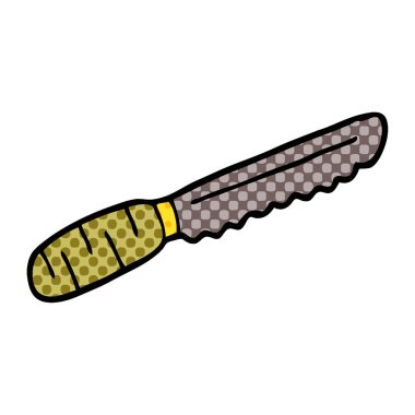 çizgi film doodle ekmek bıçağı