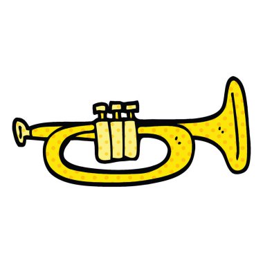 çizgi roman tarzı çizgi film trompet