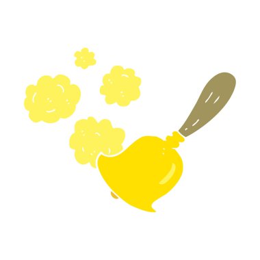 düz renk illüstrasyon el çan