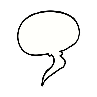 çizgi film doodle konuşma balonu