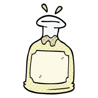 çizgi film doodle cam sürahi