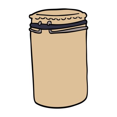 çizgi film doodle depolama kavanoz