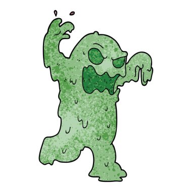 çizgi film doodle sümük canavarı