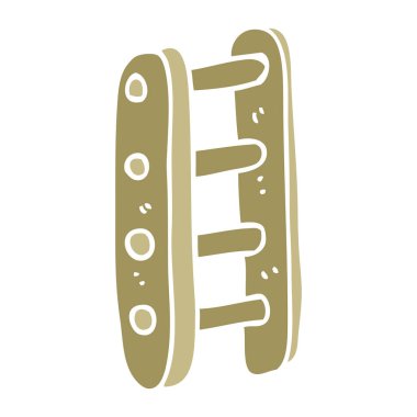 çizgi film doodle uzun merdiveni