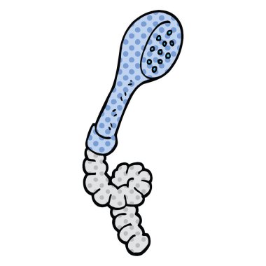 çizgi roman tarzı çizgi film duş başlığı