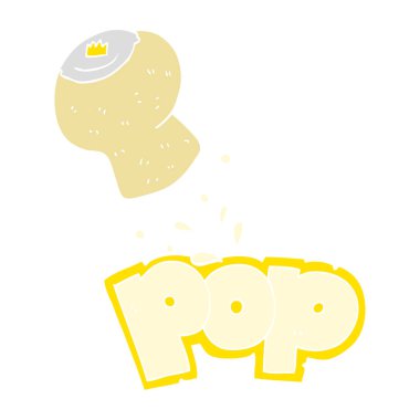 Şampanya mantar haşhaş düz renk örnek