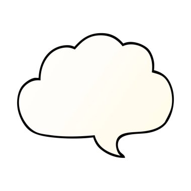 çizgi film doodle bulut vektör çizim