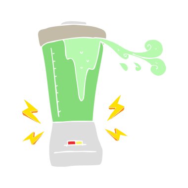 düz renk illüstrasyon kafayı blender