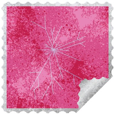 kırık ekran grafik kare etiket damga