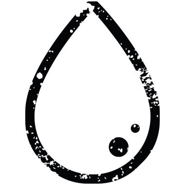 Sıkıntılı etkisi kan açılan grafik vektör çizim simgesi