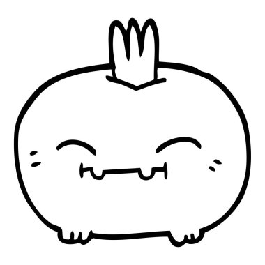 çizim karikatür mutlu kök sebze