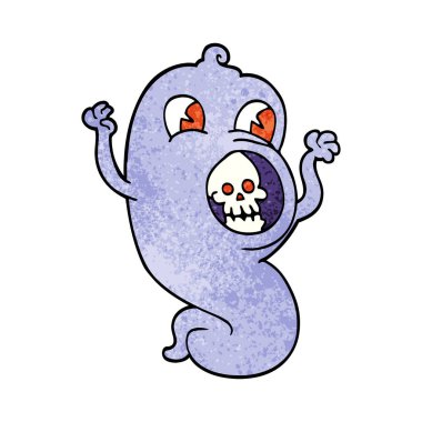 hayalet, vektör, illüstrasyon karikatür doodle