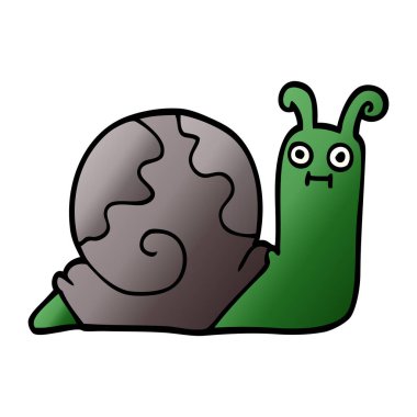 çizgi film doodle bug, renkli vektör çizim