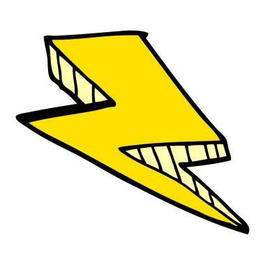 çizgi film doodle aydınlatma cıvata