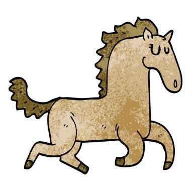 çizgi film doodle muhteşem aygır