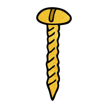 Beyaz arka plan üzerinde izole pirinç vida