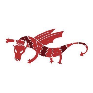 çizgi film doodle Uçan Ejderha