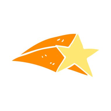 çizgi film doodle kayan yıldız