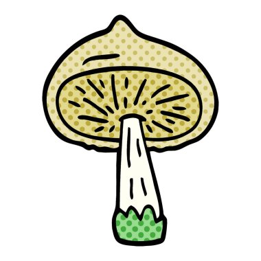 çizgi film doodle mantar illüstrasyon