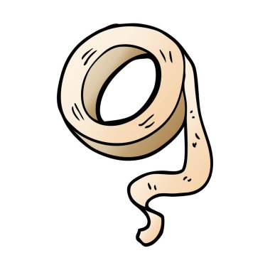 çizgi film doodle yapışkan bant