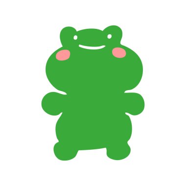 komik karikatür doodle kurbağa