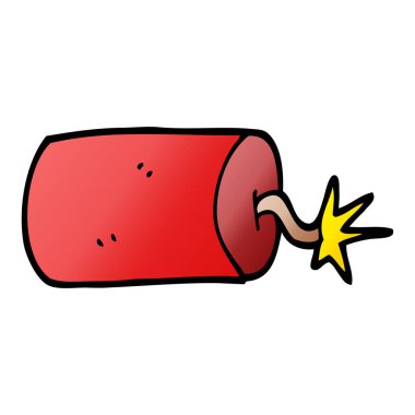 çizgi film doodle dinamit illüstrasyon