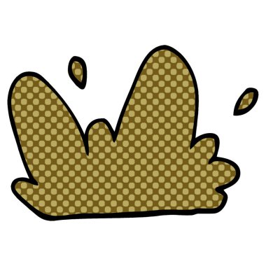 çizgi film doodle çamur uyarısı