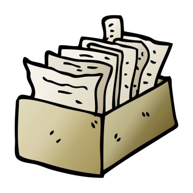 çizgi film kutusu dosyaların doodle