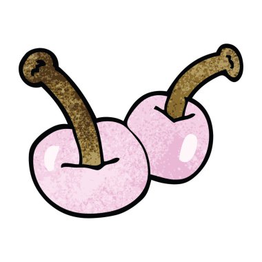 Doodle meyve, renkli vektör çizim karikatür