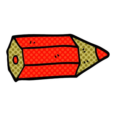 Beyaz arka plan üzerinde izole karikatür doodle kalem