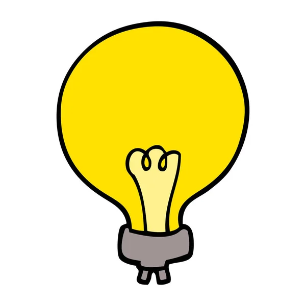 Cartoon Doodle Light Bulb — Stock Vector