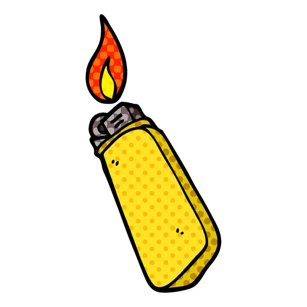 Cartoon Doodle Disposable Lighter — Stock Vector