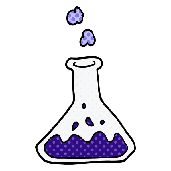 Zeichentrickkritzelwissenschaftliches Experiment — Stockvektor