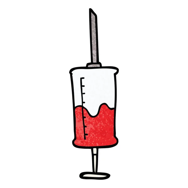 Cartoon Doodle Spruta Blod — Stock vektor