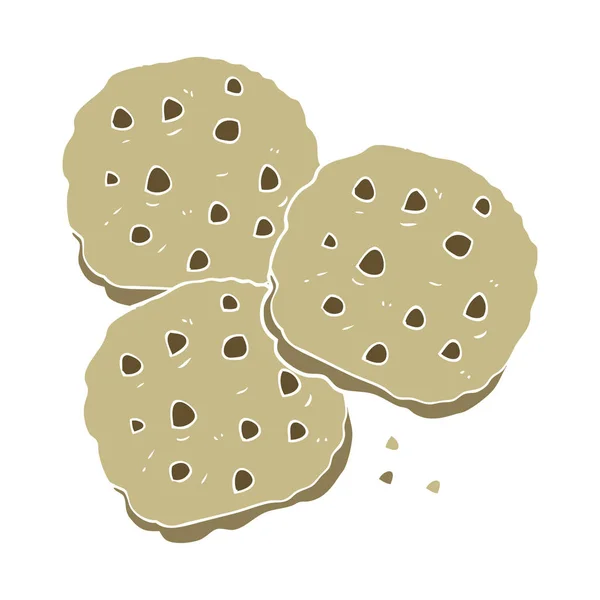 Illustrazione Colori Piatta Dei Biscotti — Vettoriale Stock
