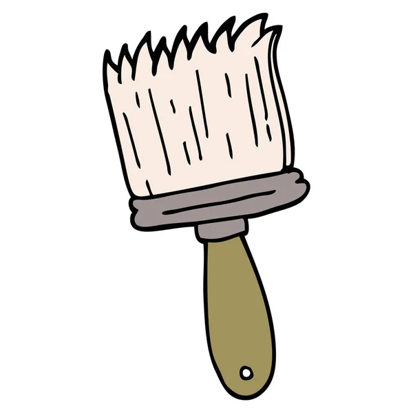 Cartoon Doodle Paint Brush — Stock Vector